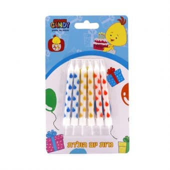 נרות מאויירים לולי-6 יח'