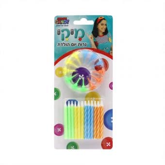 נרות יום הולדת מיקי-24 יח'