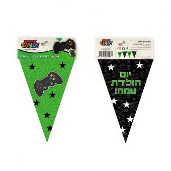 שרשרת דגלים משולשים-גיימינג