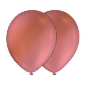 בלון 12" אינץ מטאלי רוזגולד - 10 יח'