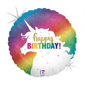 בלון הליום חד קרן -18''