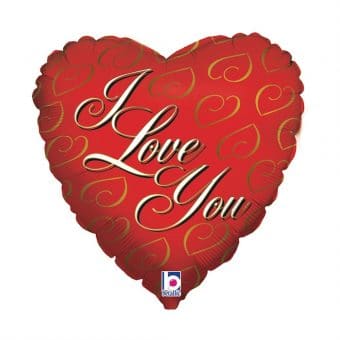 בלון הליום I LOVE YOU לב 18''