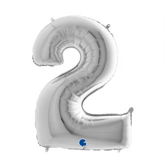 בלון הליום כסוף ספרה 2 26''