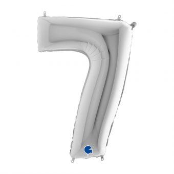 בלון הליום כסוף ספרה 7 26''