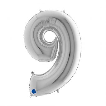 בלון הליום כסוף ספרה 9 26''