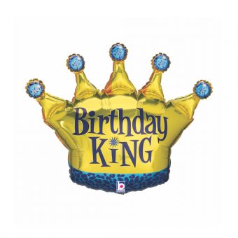 בלון הליום Birthday King מלך 36''