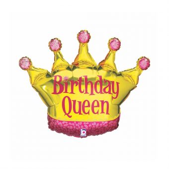 בלון הליום Birthday Queen מלכה 36''