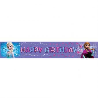כרזת יום הולדת פרוזן HAPPY BIRTHDAY