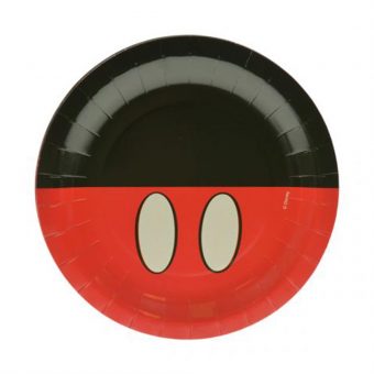 צלחות נייר מיקי מאוס 7''- 8 יח'