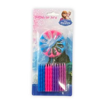 נרות יום הולדת פרוזן- 12 יח׳
