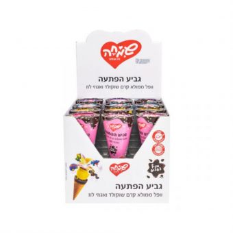 גביע וופל ממולא קרם שוקולד