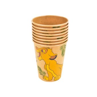 כוסות נייר מלך האריות קראפט- 8 יח'