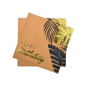 מפיות נייר ספארי קראפט זהב- 20 יח'