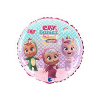 בלון הליום CRY BABIES ורוד 18''