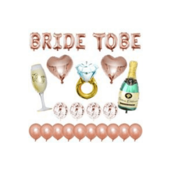 סט BRIDE TO BE רוז