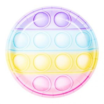 צלחות נייר פופ איט 21 סמ עגולות -8 יח