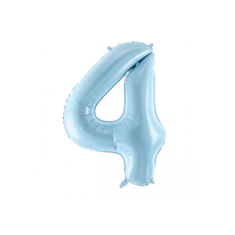 בלון מספר 4 תכלת 34 אינצ