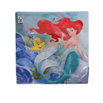 מפיות נייר בת הים אריאל - 20 יח