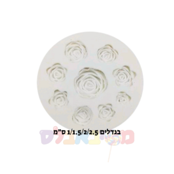 תבנית סיליקון הטבעה פרחים