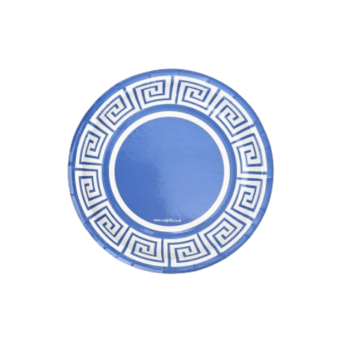 צלחות סט יוון 8 יח' קטן