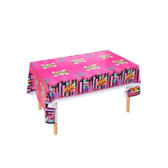 מפת שולחן סט גיבורות על 130X220 סמ