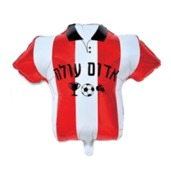 בלון הליום חולצת כדורגל אדום עולה 26'